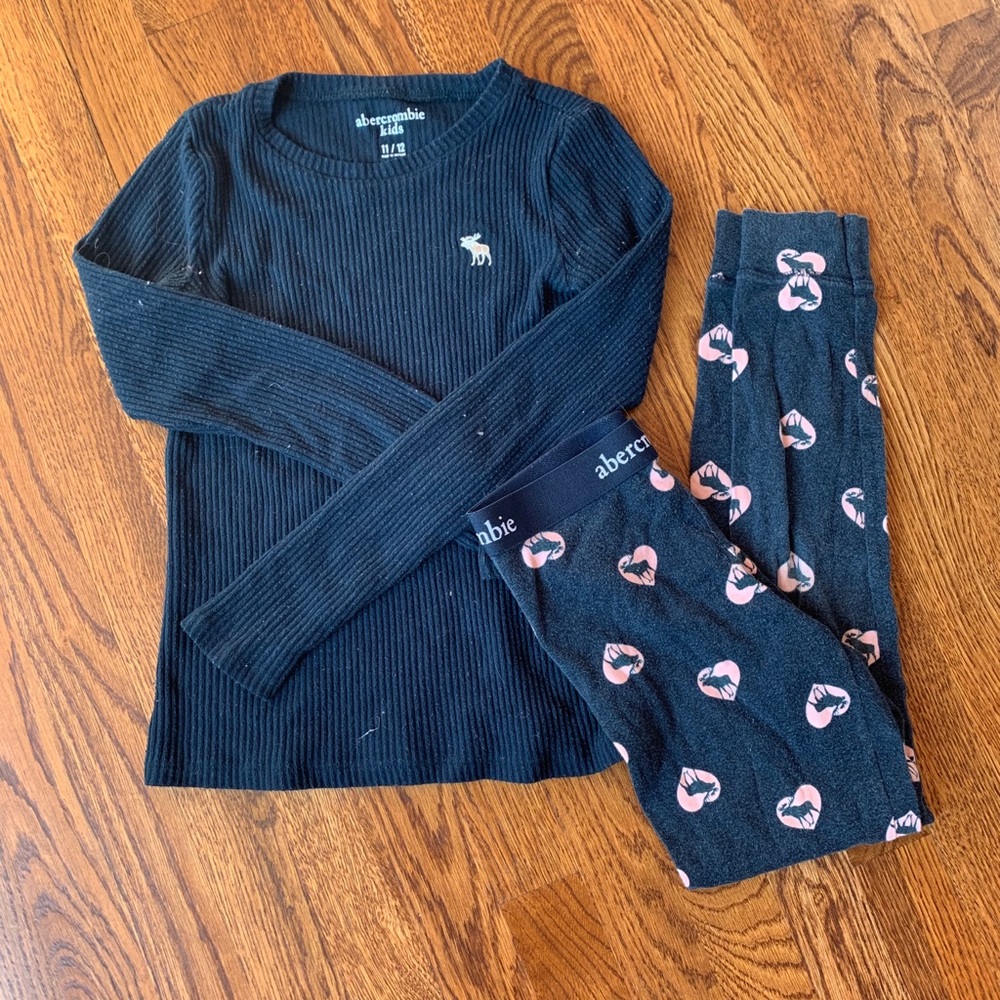 Abercrombie Kids Navy and Pink Pajama Set